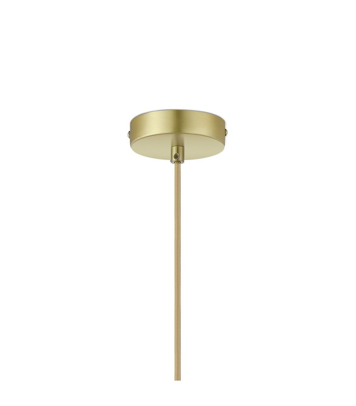 Clarkson 10cm Single Pendant 1 Light Adjustable E27 Satin Gold / Green-6