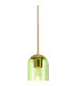 Clarkson 10cm Single Pendant 1 Light Adjustable E27 Satin Gold / Green-7