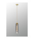 Clarkson 10cm Single Pendant 1 Light Adjustable E27 Satin Gold / Smoke Fade-3