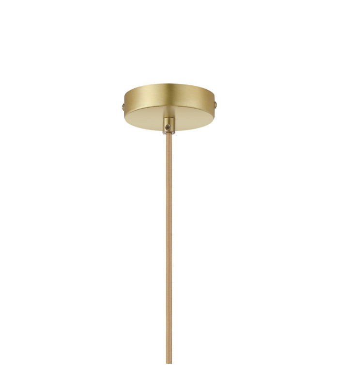 Clarkson 10cm Single Pendant 1 Light Adjustable E27 Satin Gold / Smoke Fade-6