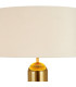 Clarkson Tubular Table Lamp 1 Light E27 Brass Gold/Gold Fade Glass/Ivory/Champagne 40cm Velvet Shade-5