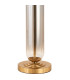 Clarkson Tubular Table Lamp 1 Light E27 Brass Gold/Smoke Fade Glass/Forest Green 40cm Velvet Shade-6
