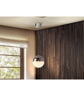 Integrated LED Globe Ceiling Pendant Chrome - 1