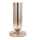 Clarkson Tubular Table Lamp 1 Light E27 Polished Nickel/Smoke Fade Glass/Light Grey 40cm Velvet Shade-6