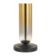 Clarkson Tubular Table Lamp 1 Light E27 Satin Black/Gold Fade Glass/Black/Prosecco 40cm Velvet Shade-6