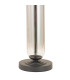 Clarkson Tubular Table Lamp 1 Light E27 Satin Black/Smoke Fade Glass/Dark Grey/Silver 40cm Velvet Shade-6