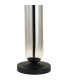 Clarkson Tubular Table Lamp 1 Light E27 Satin Black/Smoke Fade Glass/Ochre 40cm Velvet Shade-6