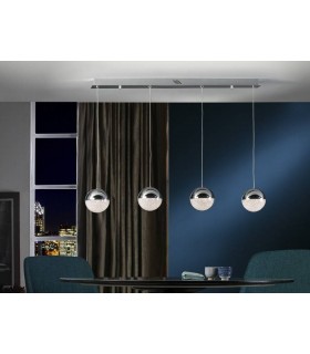 Integrated LED Bar Ceiling Pendant Chrome - 1