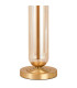 Clarkson Tubular Table Lamp 1 Light E27 Satin Gold/Cognac Glass/Ivory/Champagne 40cm Velvet Shade-6
