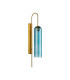 Clarkson 70cm Curved Wall Light 1 Light E27 Brass Gold / Blue-4