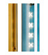Clarkson 70cm Curved Wall Light 1 Light E27 Brass Gold / Blue-6