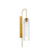 Clarkson 70cm Curved Wall Light 1 Light E27 Brass Gold / Clear-1