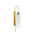 Clarkson 70cm Curved Wall Light 1 Light E27 Brass Gold / Clear-4
