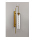 Clarkson 70cm Curved Wall Light 1 Light E27 Brass Gold / Clear-8