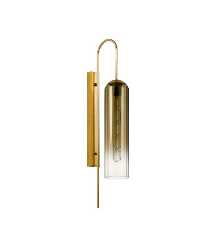 Clarkson 70cm Curved Wall Light 1 Light E27 Brass Gold / Gold Fade-4
