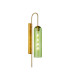 Clarkson 70cm Curved Wall Light 1 Light E27 Brass Gold / Green-1