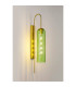 Clarkson 70cm Curved Wall Light 1 Light E27 Brass Gold / Green-3