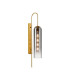 Clarkson 70cm Curved Wall Light 1 Light E27 Brass Gold / Smoke Fade-1