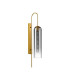 Clarkson 70cm Curved Wall Light 1 Light E27 Brass Gold / Smoke Fade-4