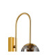 Clarkson 70cm Curved Wall Light 1 Light E27 Brass Gold / Smoke Fade-5