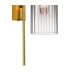 Clarkson 70cm Curved Wall Light 1 Light E27 Brass Gold / Smoke Fade-7