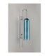 Clarkson 70cm Curved Wall Light 1 Light E27 Polished Nickel / Blue-8