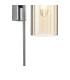 Clarkson 70cm Curved Wall Light 1 Light E27 Polished Nickel / Cognac-7