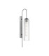 Clarkson 70cm Curved Wall Light 1 Light E27 Polished Nickel / Clear-1