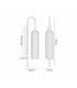 Clarkson 70cm Curved Wall Light 1 Light E27 Polished Nickel / Clear-2