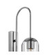 Clarkson 70cm Curved Wall Light 1 Light E27 Polished Nickel / Clear-5