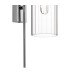Clarkson 70cm Curved Wall Light 1 Light E27 Polished Nickel / Clear-7