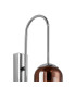 Clarkson 70cm Curved Wall Light 1 Light E27 Polished Nickel / Copper Fade-5