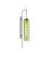 Clarkson 70cm Curved Wall Light 1 Light E27 Polished Nickel / Green-1