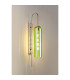 Clarkson 70cm Curved Wall Light 1 Light E27 Polished Nickel / Green-3