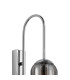 Clarkson 70cm Curved Wall Light 1 Light E27 Polished Nickel / Smoke Fade-5