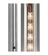 Clarkson 70cm Curved Wall Light 1 Light E27 Polished Nickel / Smoke Fade-6