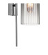 Clarkson 70cm Curved Wall Light 1 Light E27 Polished Nickel / Smoke Fade-7