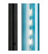 Clarkson 70cm Curved Wall Light 1 Light E27 Satin Black / Blue-5