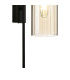 Clarkson 70cm Curved Wall Light 1 Light E27 Satin Black / Cognac-7