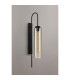 Clarkson 70cm Curved Wall Light 1 Light E27 Satin Black / Cognac-8