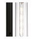 Clarkson 70cm Curved Wall Light 1 Light E27 Satin Black / Clear-6