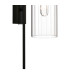 Clarkson 70cm Curved Wall Light 1 Light E27 Satin Black / Clear-7