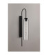 Clarkson 70cm Curved Wall Light 1 Light E27 Satin Black / Clear-8
