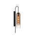 Clarkson 70cm Curved Wall Light 1 Light E27 Satin Black / Copper Fade-1
