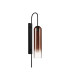 Clarkson 70cm Curved Wall Light 1 Light E27 Satin Black / Copper Fade-4