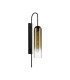 Clarkson 70cm Curved Wall Light 1 Light E27 Satin Black / Gold Fade-4