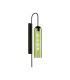 Clarkson 70cm Curved Wall Light 1 Light E27 Satin Black / Green-1