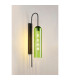 Clarkson 70cm Curved Wall Light 1 Light E27 Satin Black / Green-3