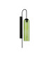 Clarkson 70cm Curved Wall Light 1 Light E27 Satin Black / Green-4