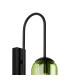 Clarkson 70cm Curved Wall Light 1 Light E27 Satin Black / Green-5
